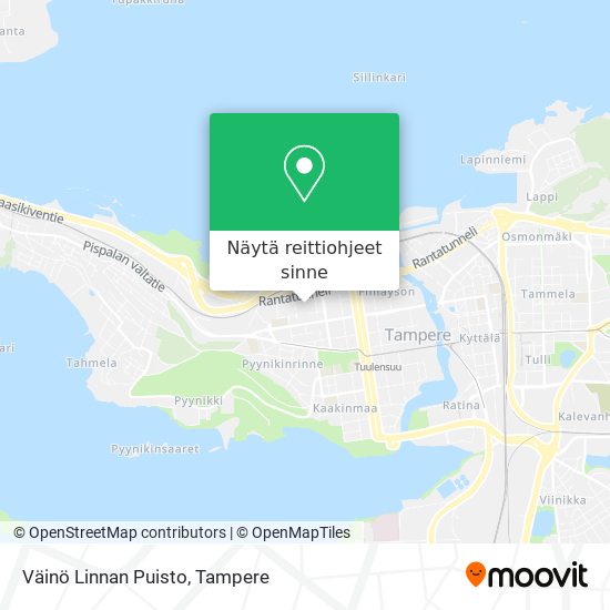 Väinö Linnan Puisto kartta
