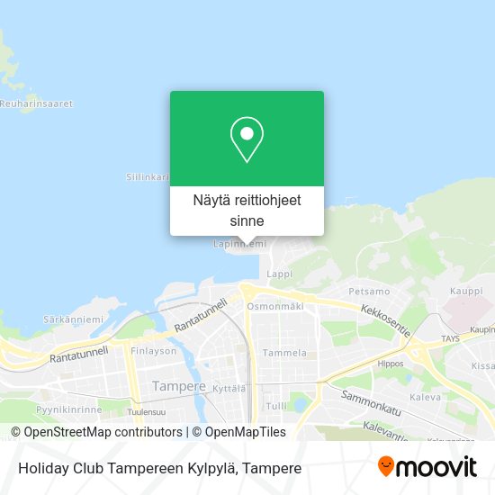 Holiday Club Tampereen Kylpylä kartta