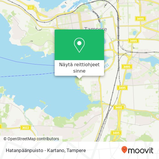 Hatanpäänpuisto - Kartano kartta