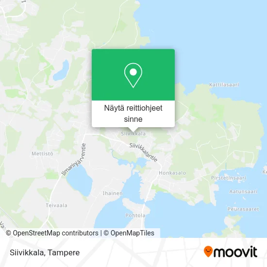 Siivikkala kartta