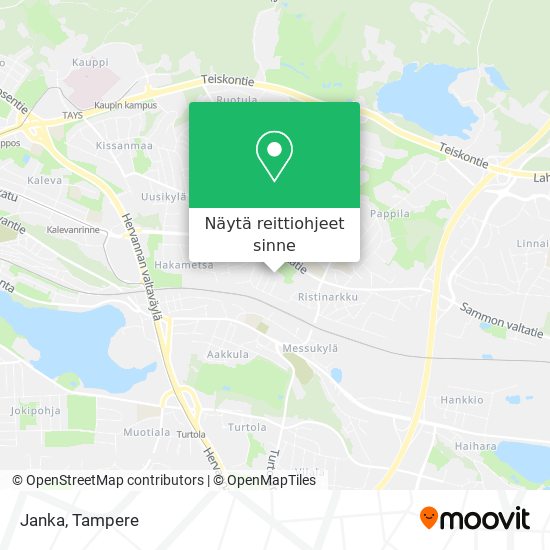 Kuinka päästä kohteeseen Janka paikassa Tampere kulkuvälineellä Bussi?