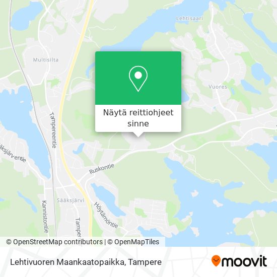 Lehtivuoren Maankaatopaikka kartta