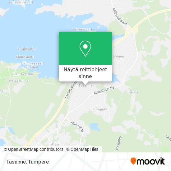 Kuinka päästä kohteeseen Tasanne paikassa Tampere kulkuvälineellä Bussi?