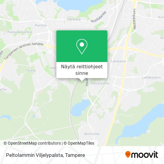 Peltolammin Viljelypalsta kartta