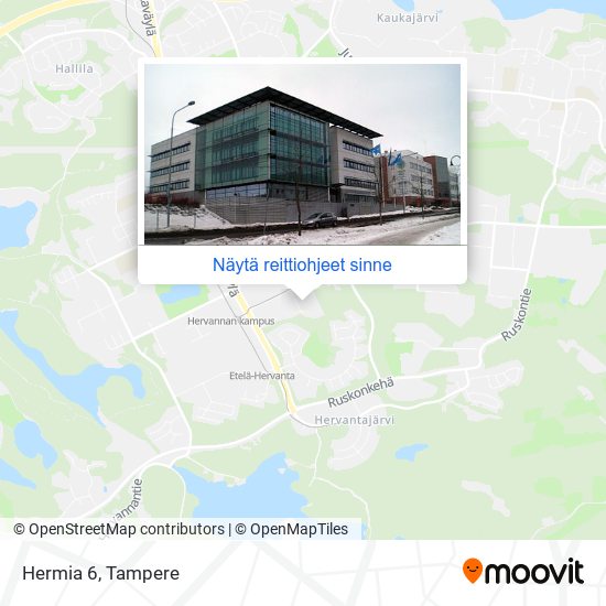 Kuinka päästä kohteeseen Hermia 6 paikassa Tampere kulkuvälineellä Bussi  tai Raitiovaunu?