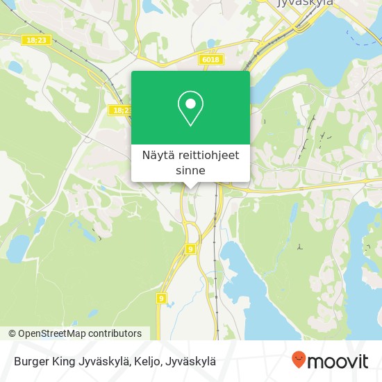Burger King Jyväskylä, Keljo kartta