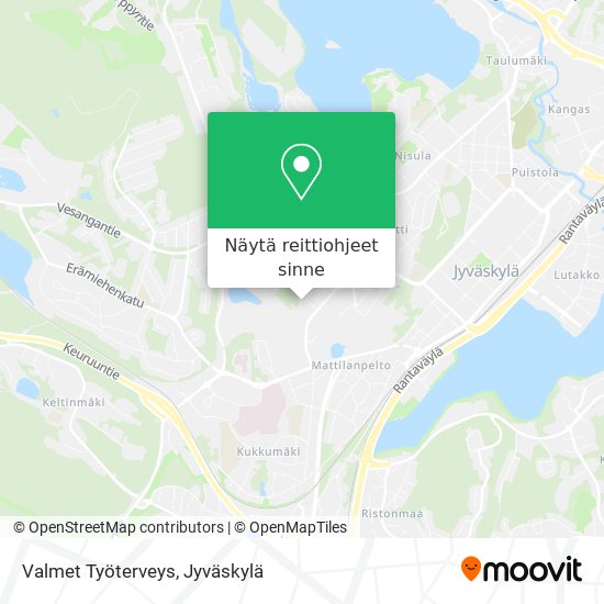 Valmet Työterveys kartta