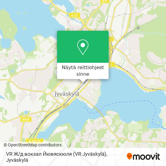 VR Ж / д вокзал Йювяскюля (VR Jyväskylä) kartta