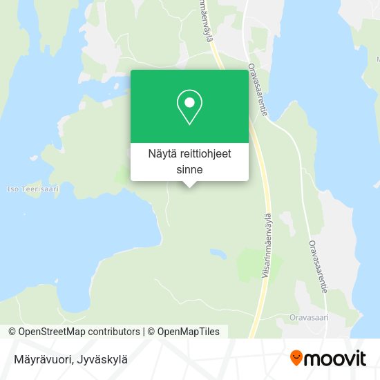 Mäyrävuori kartta