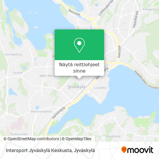 Intersport Jyväskylä Keskusta kartta