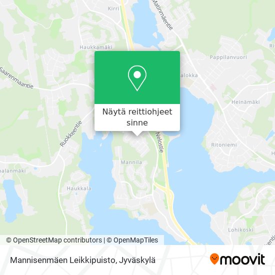 Mannisenmäen Leikkipuisto kartta