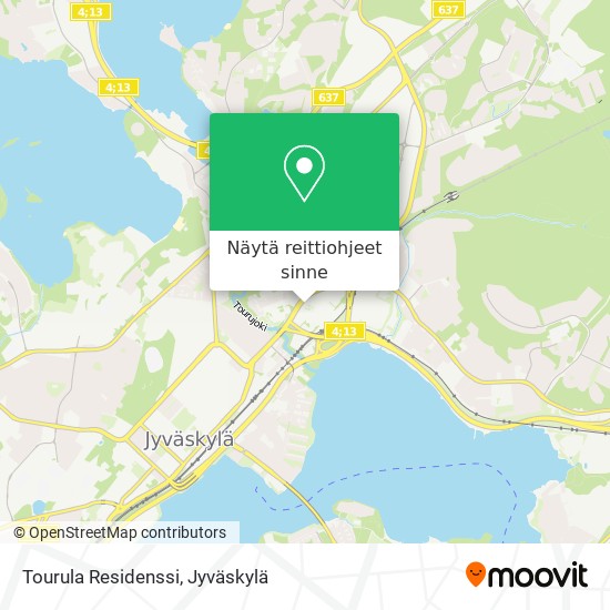 Tourula Residenssi kartta
