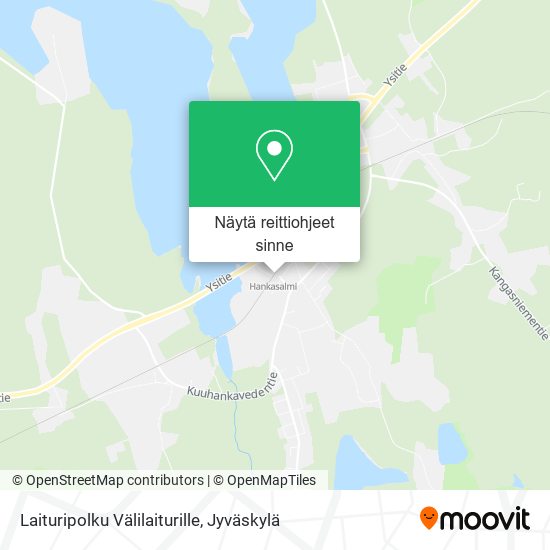Laituripolku Välilaiturille kartta