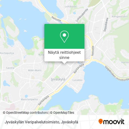Jyväskylän Veripalvelutoimisto kartta