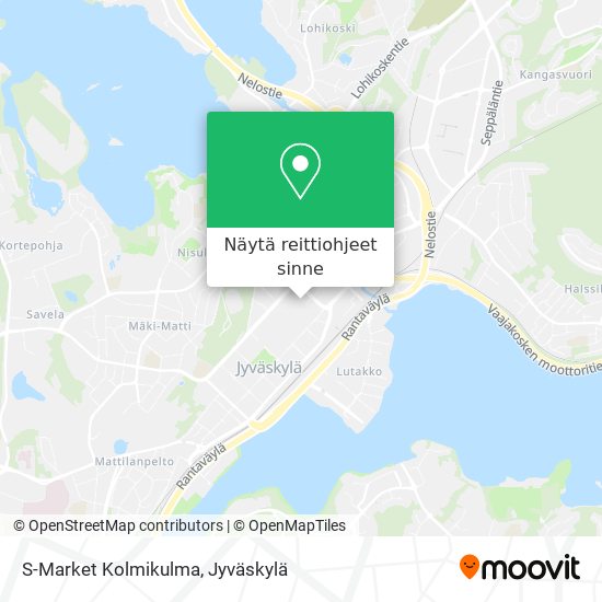 S-Market Kolmikulma kartta