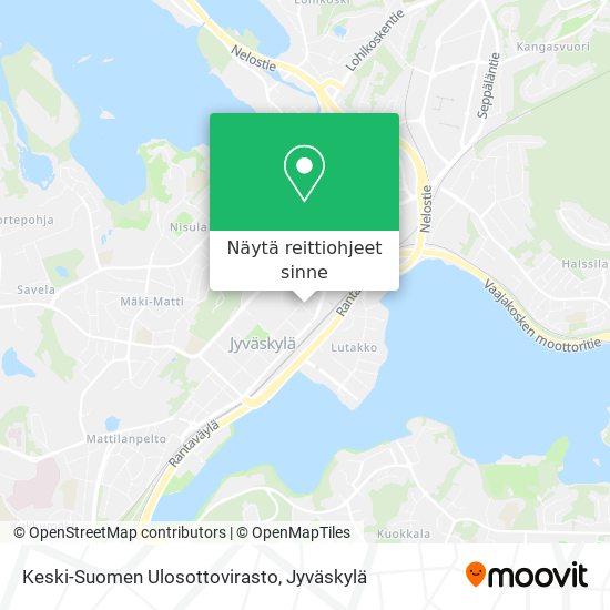 Keski-Suomen Ulosottovirasto kartta
