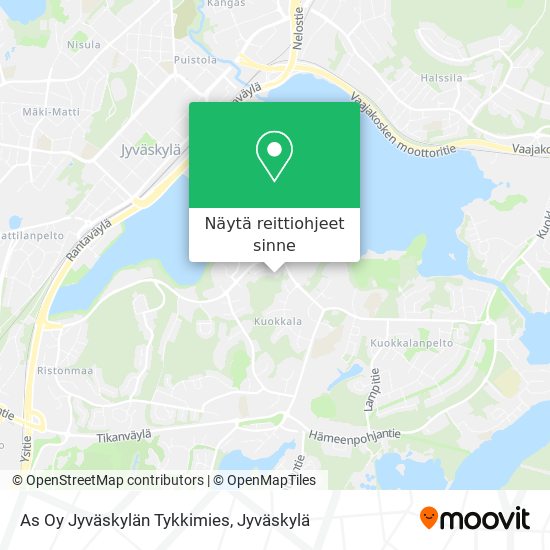 As Oy Jyväskylän Tykkimies kartta