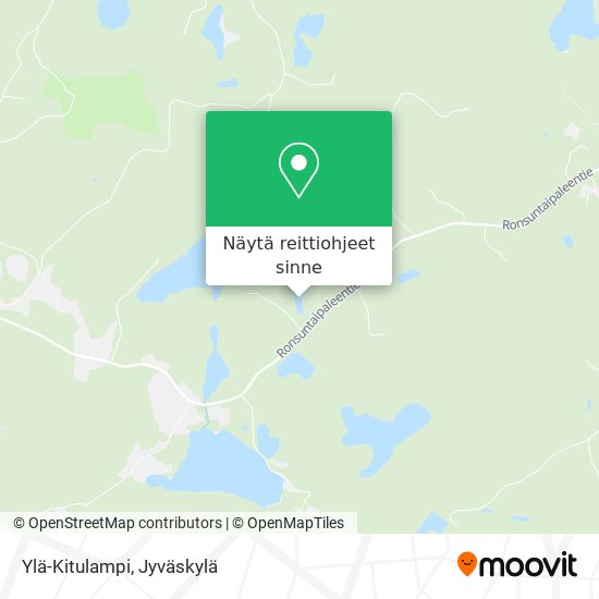Ylä-Kitulampi kartta
