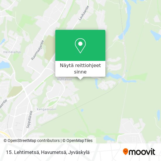 15. Lehtimetsä, Havumetsä kartta