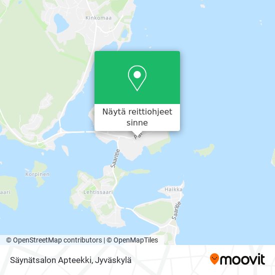 Säynätsalon Apteekki kartta