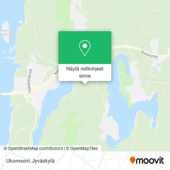 Ukonvuori kartta