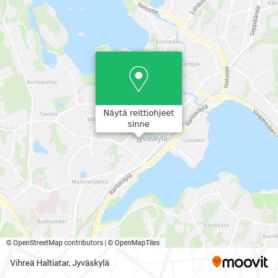 Vihreä Haltiatar kartta