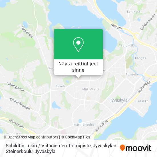 Schildtin Lukio / Viitaniemen Toimipiste, Jyväskylän Steinerkoulu kartta