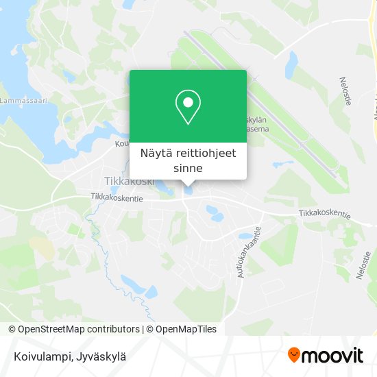 Koivulampi kartta