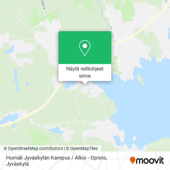 Humak Jyväskylän Kampus / Alkio - Opisto kartta
