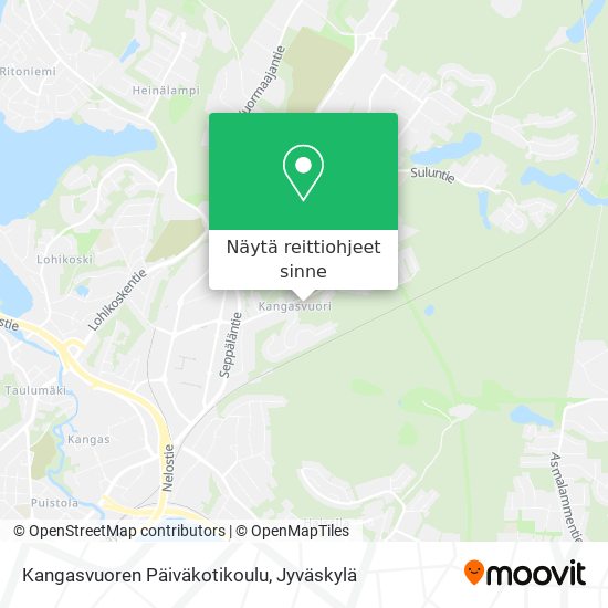 Kangasvuoren Päiväkotikoulu kartta