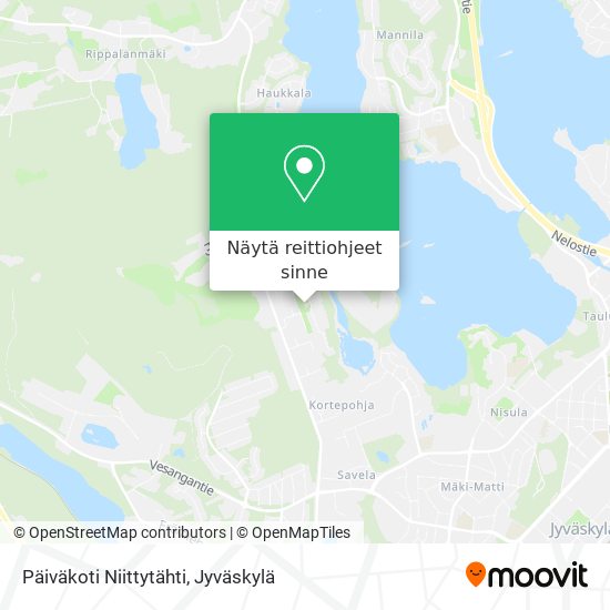 Päiväkoti Niittytähti kartta