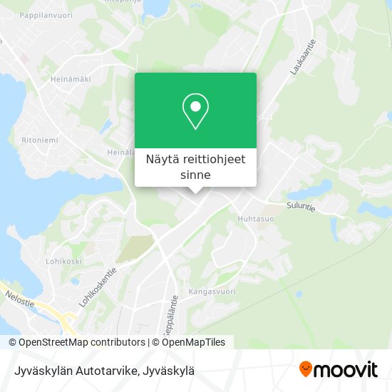 Jyväskylän Autotarvike kartta