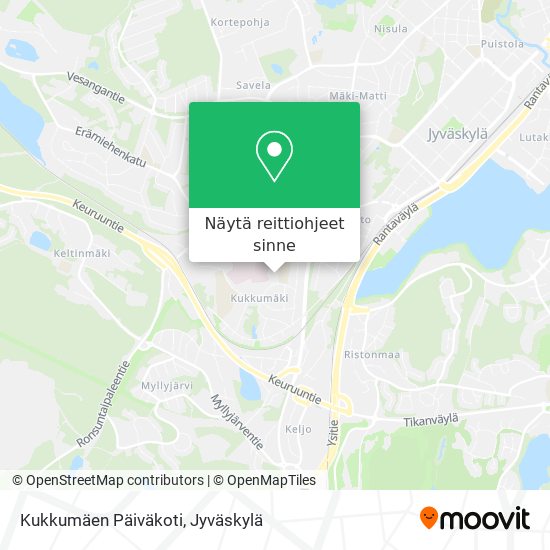 Kukkumäen Päiväkoti kartta