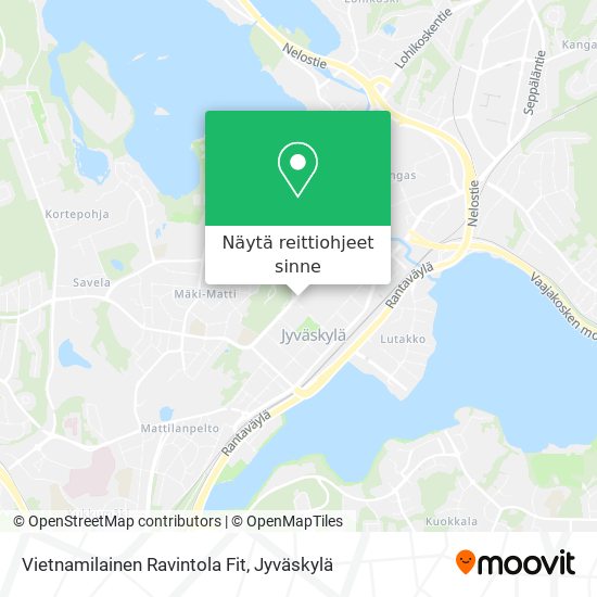 Vietnamilainen Ravintola Fit kartta