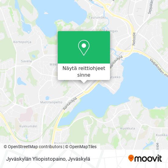 Jyväskylän Yliopistopaino kartta