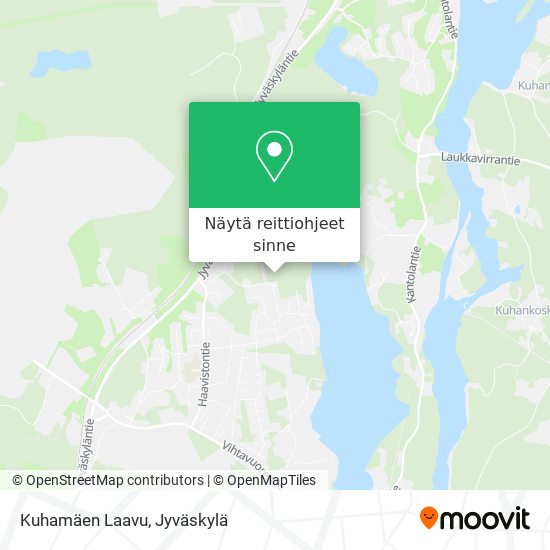 Kuhamäen Laavu kartta