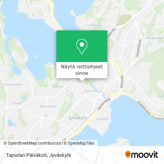 Tapiolan Päiväkoti kartta