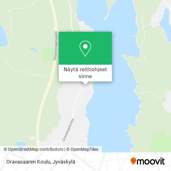 Oravasaaren Koulu kartta