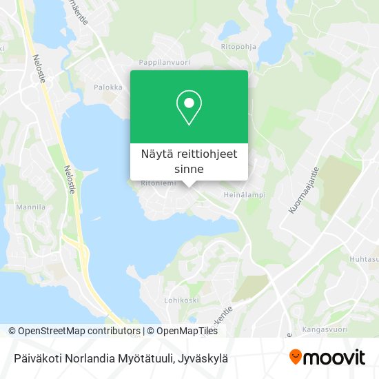 Päiväkoti Norlandia Myötätuuli kartta