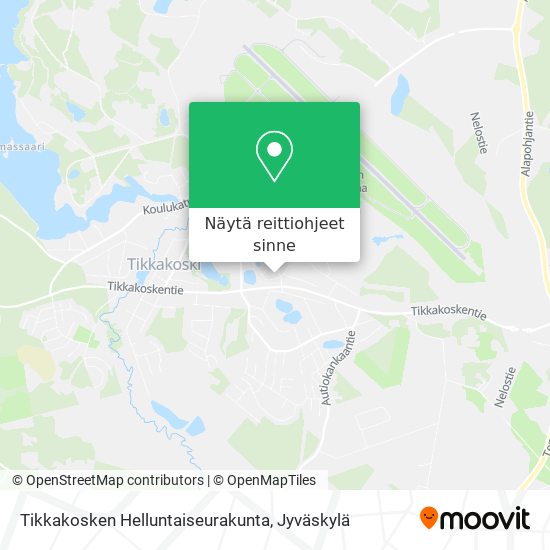 Tikkakosken Helluntaiseurakunta kartta