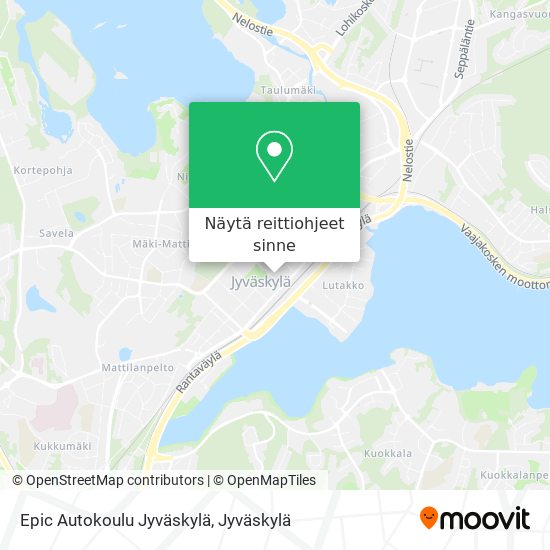 Epic Autokoulu Jyväskylä kartta