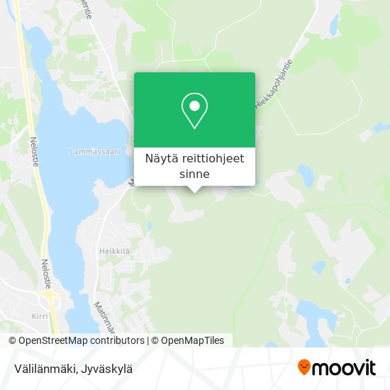 Välilänmäki kartta