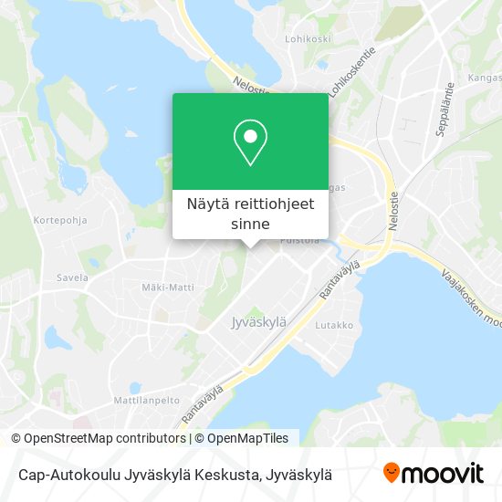 Cap-Autokoulu Jyväskylä Keskusta kartta
