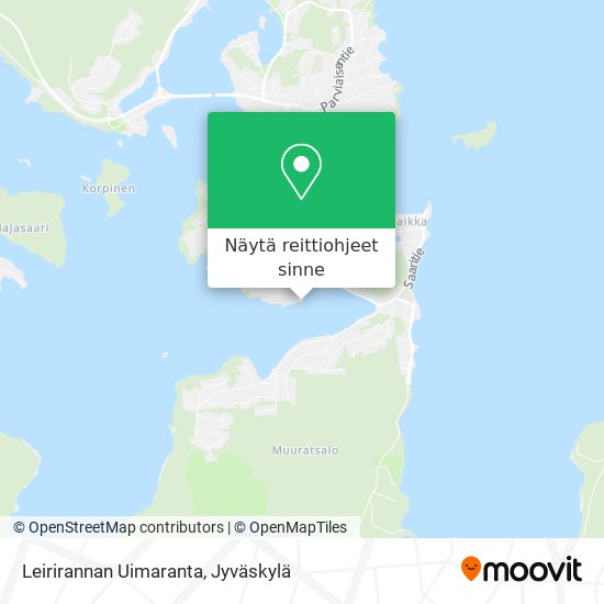 Leirirannan Uimaranta kartta