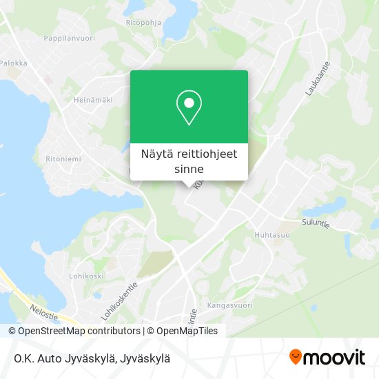 O.K. Auto Jyväskylä kartta