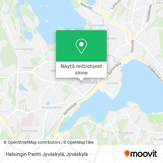 Helsingin Pantti Jyväskylä kartta