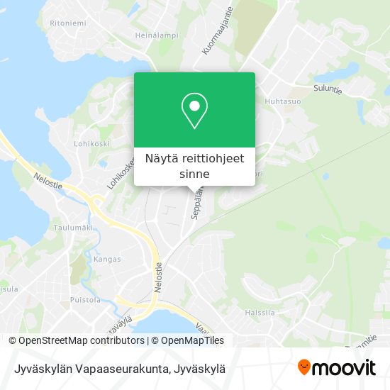 Jyväskylän Vapaaseurakunta kartta