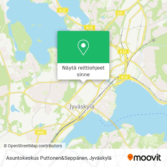 Asuntokeskus Puttonen&Seppänen kartta