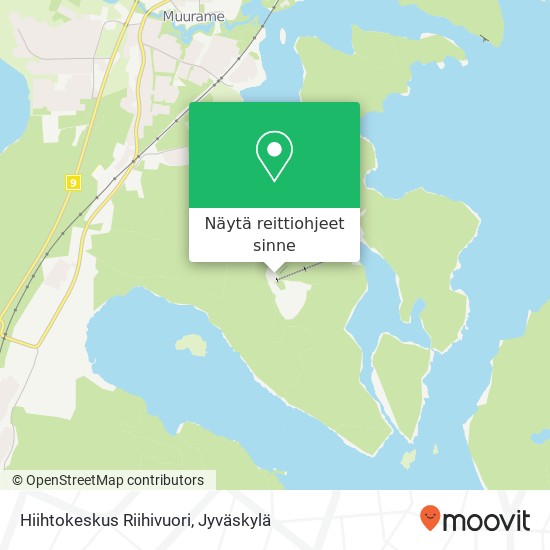 Hiihtokeskus Riihivuori kartta