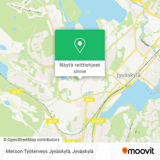 Metson Työterveys Jyväskylä kartta